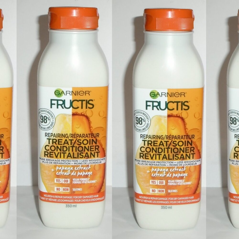 Garnier Fructis Repairing Treat Conditioner Papaya Lot of 4 Bottles